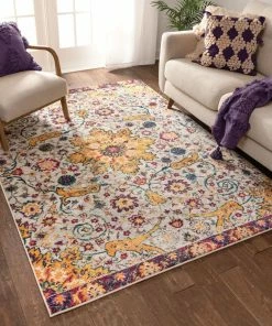 Well Woven Vintage Wonderly Gold Modern Rug