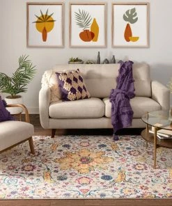 Well Woven Vintage Wonderly Gold Modern Rug