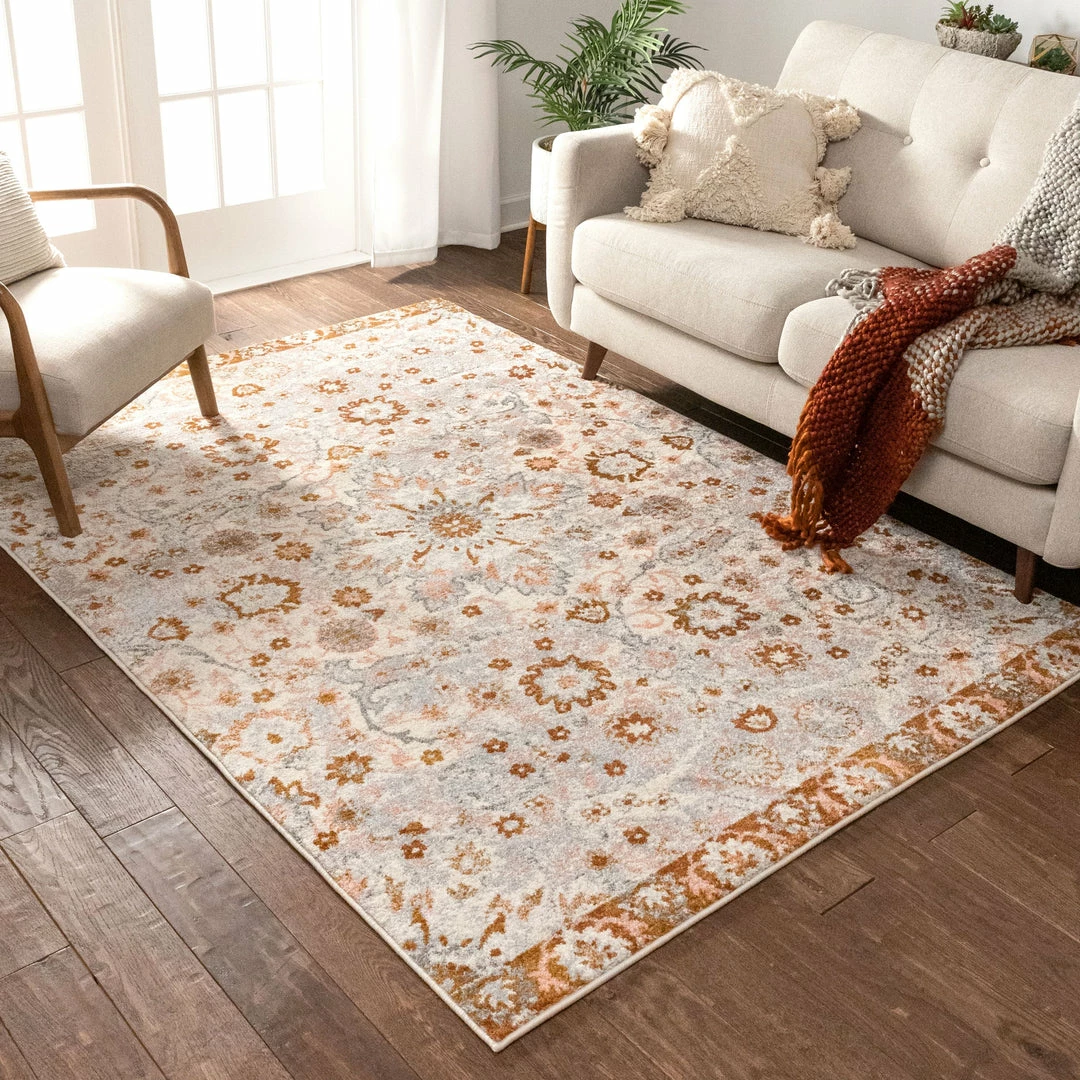 Well Woven Wonderly Grey Copper Modern Rug Vintage 6 Well Woven Wonderly Grey Copper Modern Rug Vintage