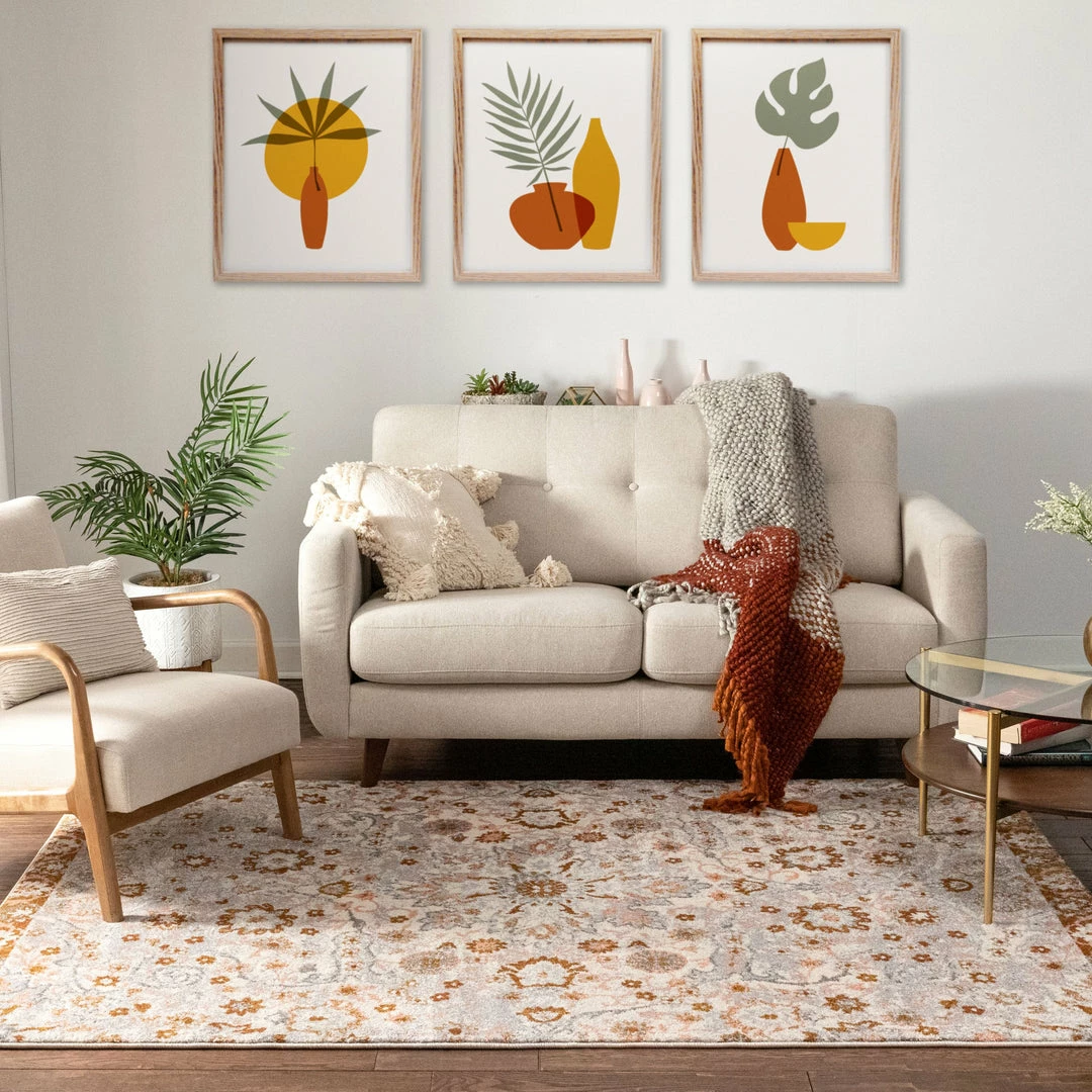 Well Woven Wonderly Grey Copper Modern Rug Vintage 7 Well Woven Wonderly Grey Copper Modern Rug Vintage