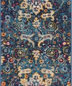 Well Woven Vintage Wonderly Blue Modern Rug 7'10