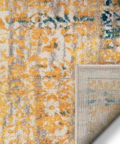 Well Woven Stratton Yellow Distressed Rug