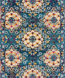 Well Woven Topeka Blue Modern Rug 7'10" X 9'10" Vintage