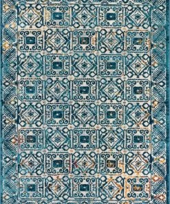 Well Woven Global Kubala Blue Vintage Rug