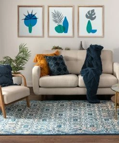 Well Woven Global Kubala Blue Vintage Rug