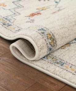 Well Woven Global Bingley Traditional Medallion Pattern Ivory Farmhouse Rug