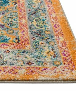 Well Woven Sorrenti Orange Vintage Rug Global