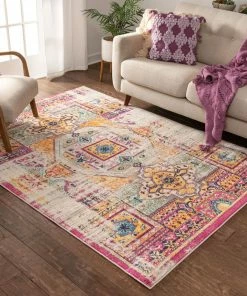 Well Woven Celesita Lavender Vintage Rug Global