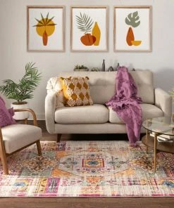 Well Woven Celesita Lavender Vintage Rug Global