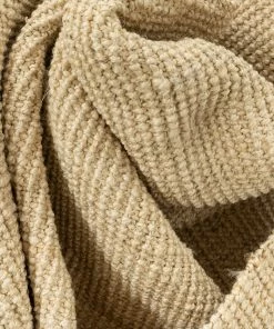 Well Woven Boucle Hand-Woven Jute Rug Farmhouse Solid Pattern Off-White Chunky-Textured Rug