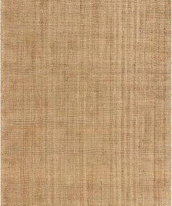 Well Woven Jute + Natural Boucle Hand-Woven Jute Rug Farmhouse Solid Pattern Natural Chunky-Textured Rug