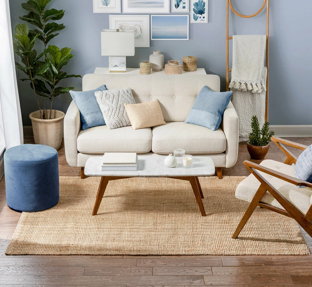 Well Woven Jute + Natural Boucle Hand-Woven Jute Rug Farmhouse Solid Pattern Natural Chunky-Textured Rug 20 Well Woven Jute + Natural Boucle Hand-Woven Jute Rug Farmhouse Solid Pattern Natural Chunky-Textured Rug