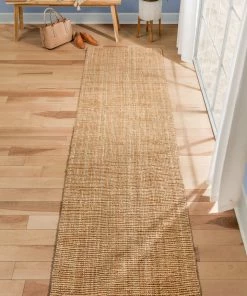 Well Woven Jute + Natural Boucle Hand-Woven Jute Rug Farmhouse Solid Pattern Natural Chunky-Textured Rug 36 Well Woven Jute + Natural Boucle Hand-Woven Jute Rug Farmhouse Solid Pattern Natural Chunky-Textured Rug