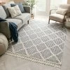 Well Woven Arbor Moroccan Trellis Light Blue Kilim-Style Rug