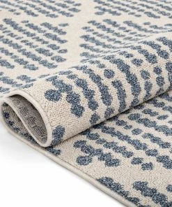 Well Woven Arbor Moroccan Trellis Light Blue Kilim-Style Rug