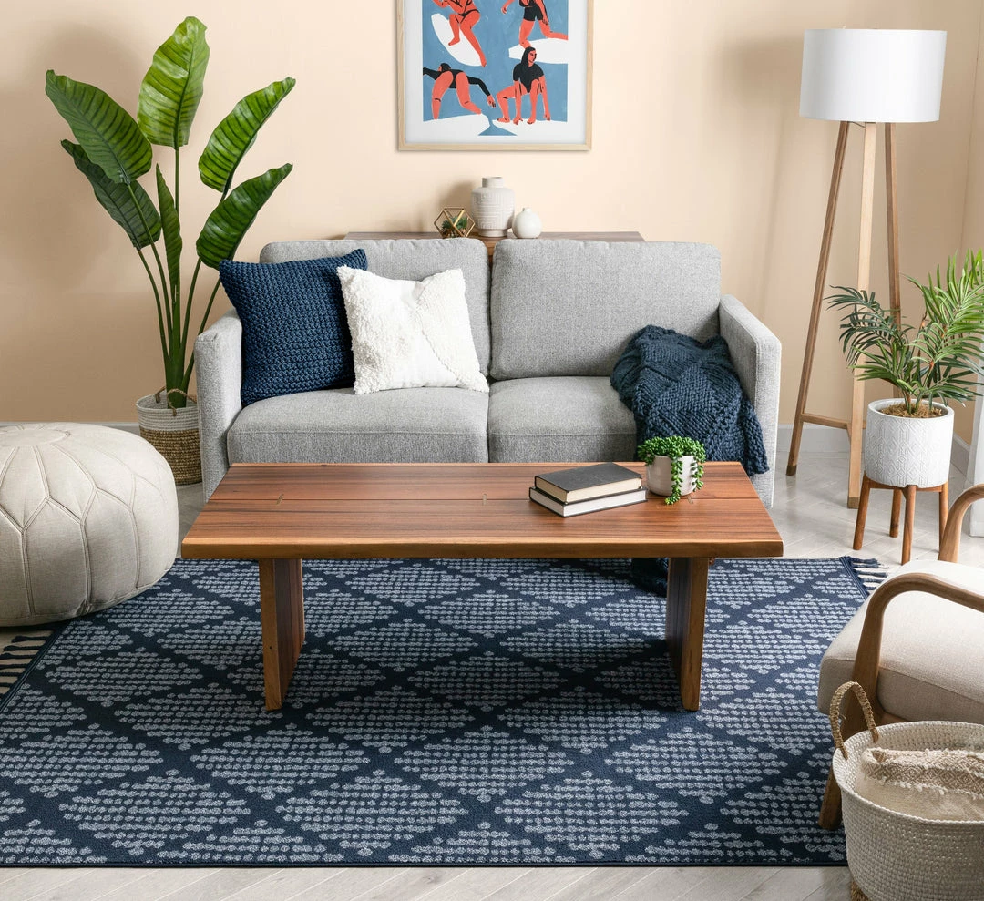 Well Woven Arbor Moroccan Trellis Dark Blue Kilim-Style Rug 10 Well Woven Arbor Moroccan Trellis Dark Blue Kilim-Style Rug