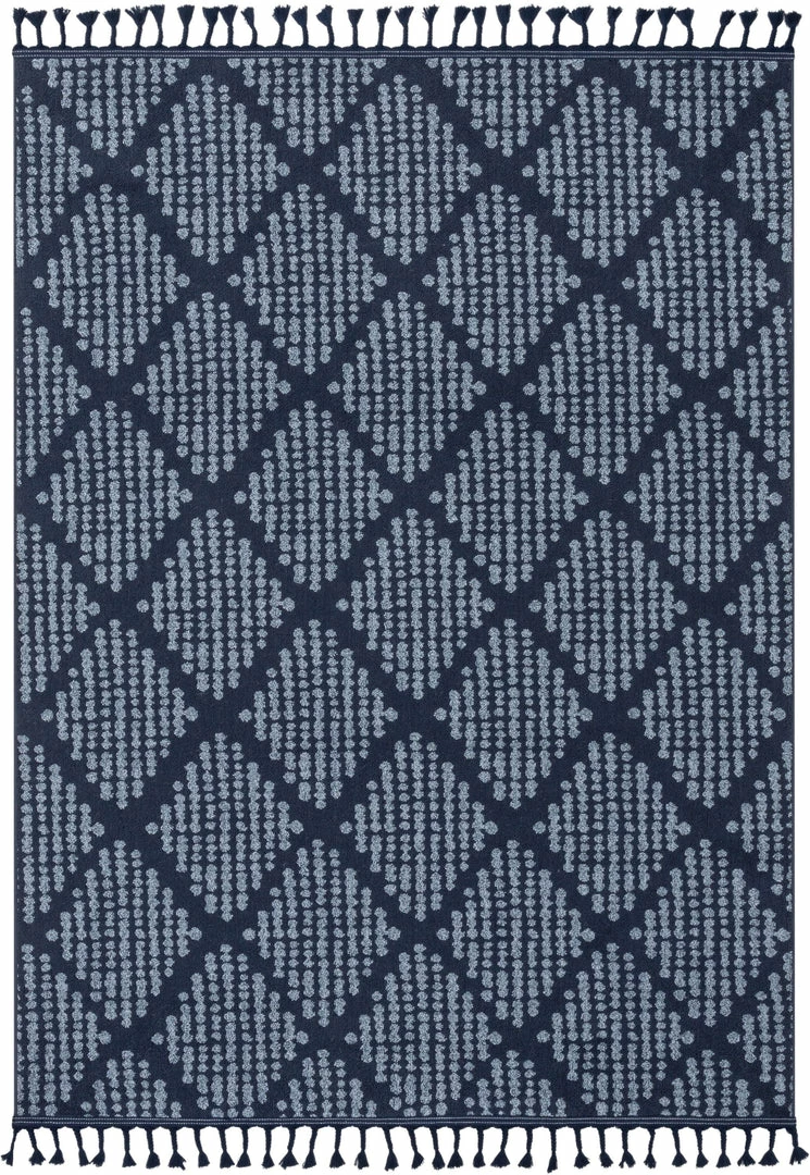 Well Woven Arbor Moroccan Trellis Dark Blue Kilim-Style Rug 2 Well Woven Arbor Moroccan Trellis Dark Blue Kilim-Style Rug