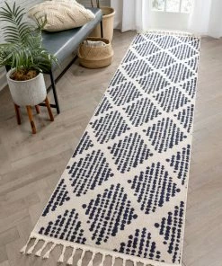 Well Woven Arbor Moroccan Trellis Blue Kilim-Style Rug 22 Well Woven Arbor Moroccan Trellis Blue Kilim-Style Rug