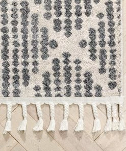 Well Woven Arbor Moroccan Trellis Grey Kilim-Style Rug