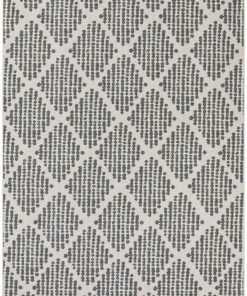 Well Woven Arbor Moroccan Trellis Grey Kilim-Style Rug