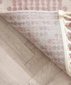 Well Woven Arbor Moroccan Trellis Blush Kilim-Style Rug