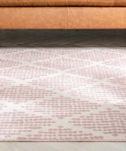 Well Woven Arbor Moroccan Trellis Blush Kilim-Style Rug