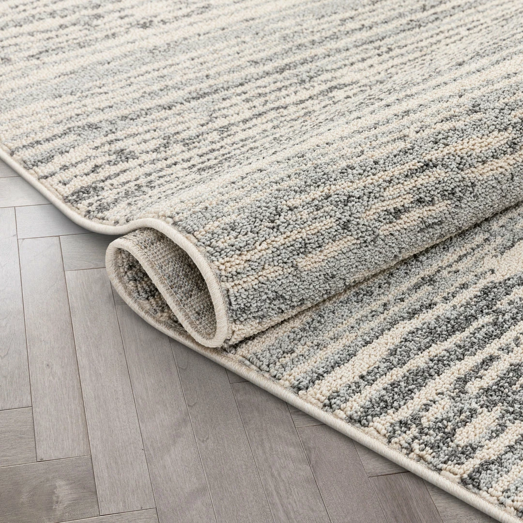 Well Woven Turin Modern Abstract Striation Grey Kilim-Style Rug Global 8 Well Woven Turin Modern Abstract Striation Grey Kilim-Style Rug Global