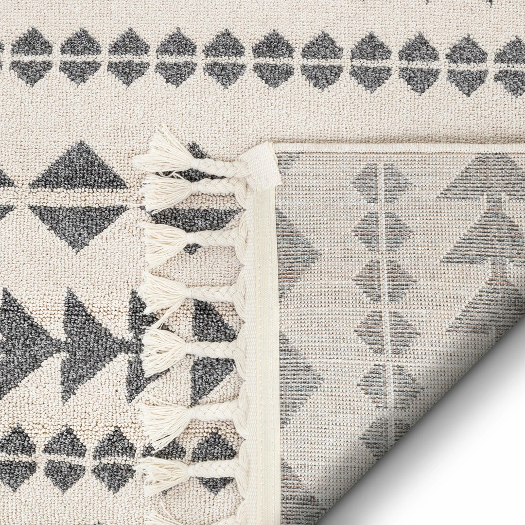 Well Woven Global Cueva Tribal Geometric Grey Kilim-Style Rug 3 Well Woven Global Cueva Tribal Geometric Grey Kilim-Style Rug