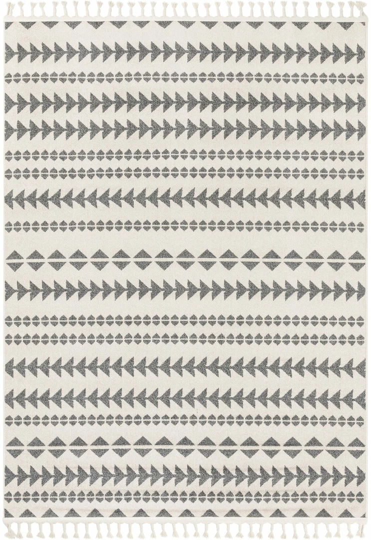 Well Woven Global Cueva Tribal Geometric Grey Kilim-Style Rug 2 Well Woven Global Cueva Tribal Geometric Grey Kilim-Style Rug