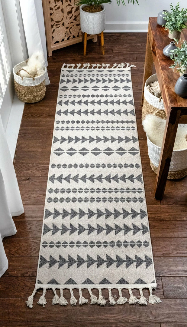 Well Woven Global Cueva Tribal Geometric Grey Kilim-Style Rug 7 Well Woven Global Cueva Tribal Geometric Grey Kilim-Style Rug