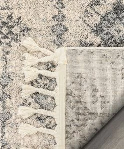 Well Woven Concetta Moroccan Trellis Grey Kilim-Style Rug Global