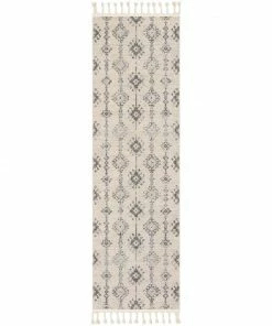 Well Woven Concetta Moroccan Trellis Grey Kilim-Style Rug Global