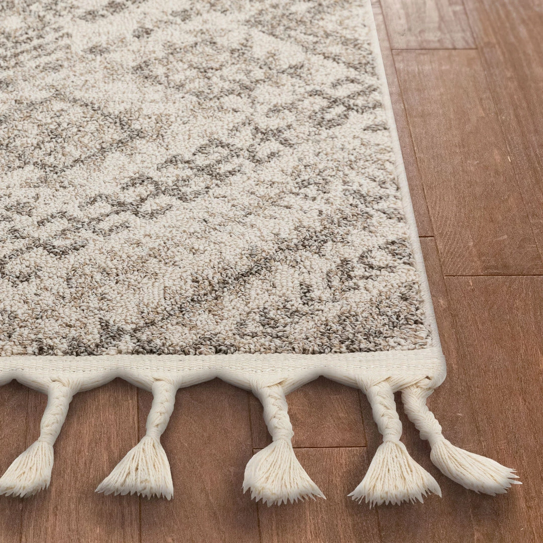 Well Woven Anette Vintage Distressed Medallion Beige Kilim-Style Rug Global 9 Well Woven Anette Vintage Distressed Medallion Beige Kilim-Style Rug Global