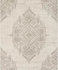 Well Woven Anette Vintage Distressed Medallion Beige Kilim-Style Rug Global