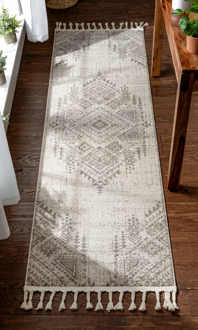 Well Woven Anette Vintage Distressed Medallion Beige Kilim-Style Rug Global 5 Well Woven Anette Vintage Distressed Medallion Beige Kilim-Style Rug Global