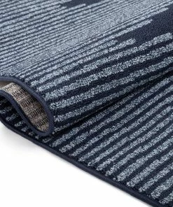 Well Woven Global Zipped Tribal Aztec Geometric Dark Blue Kilim-Style Rug