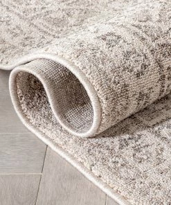 Well Woven Carina Tribal Medallion Beige Kilim-Style Rug