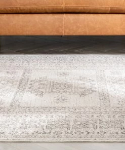 Well Woven Carina Tribal Medallion Beige Kilim-Style Rug