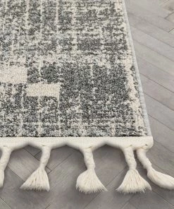 Well Woven Global Juliet Tribal Geometric Diamond Pattern Grey Kilim-Style Rug