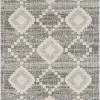 Well Woven Global Juliet Tribal Geometric Diamond Pattern Grey Kilim-Style Rug