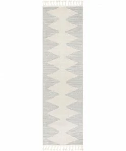 Well Woven Global Zipped Tribal Aztec Geometric Grey Kilim-Style Rug