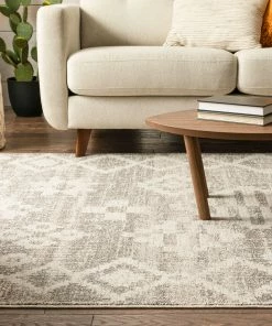 Well Woven Romeo Moroccan Tribal Diamond Pattern Beige Kilim-Style Rug Global