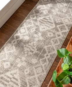 Well Woven Romeo Moroccan Tribal Diamond Pattern Beige Kilim-Style Rug Global