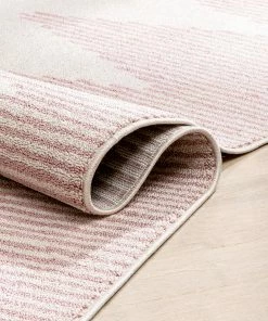 Well Woven Zipped Tribal Aztec Geometric Blush Kilim-Style Rug