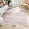 Well Woven Zipped Tribal Aztec Geometric Blush Kilim-Style Rug