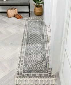 Well Woven Callista Tribal Trellis Pattern Grey Kilim-Style Rug Global 21 Well Woven Callista Tribal Trellis Pattern Grey Kilim-Style Rug Global