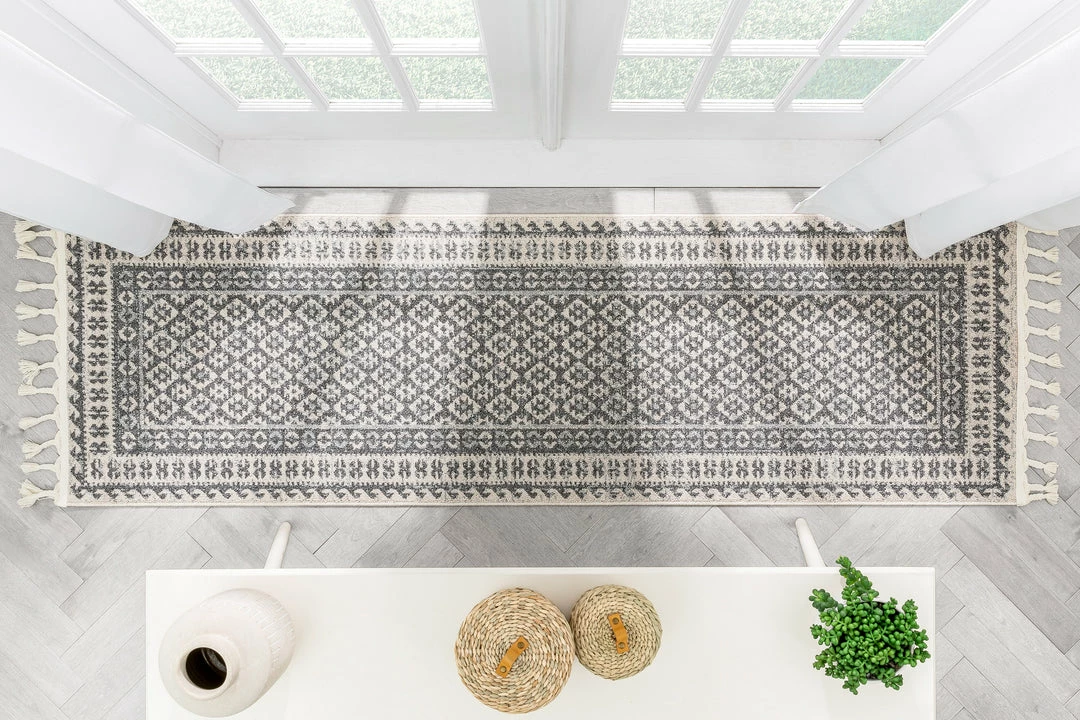 Well Woven Callista Tribal Trellis Pattern Grey Kilim-Style Rug Global 11 Well Woven Callista Tribal Trellis Pattern Grey Kilim-Style Rug Global