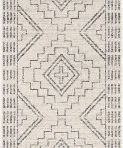 Well Woven Zafer Tribal Geometric Pattern Ivory Kilim-Style Rug