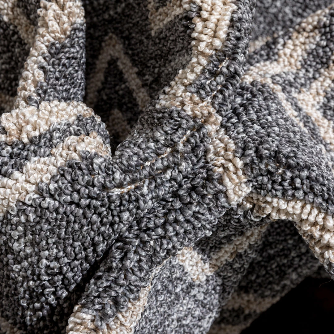 Well Woven Zafer Tribal Geometric Pattern Charcoal Kilim-Style Rug Global 3 Well Woven Zafer Tribal Geometric Pattern Charcoal Kilim-Style Rug Global