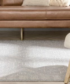 Well Woven Zafer Tribal Geometric Pattern Grey Kilim-Style Rug